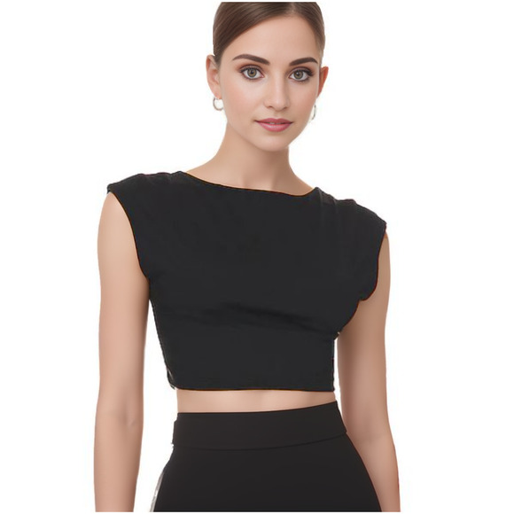 Susana Monaco Open Back Top in Black NWT Size Medium - Picture 1 of 8